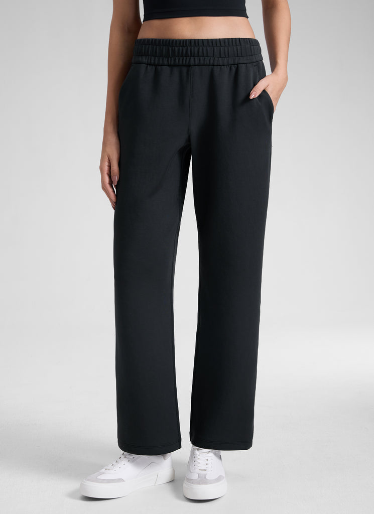 CRZ YOGA  Women's Casual SoftAura Modal High Rise Pocket Sweatpant 29" Black