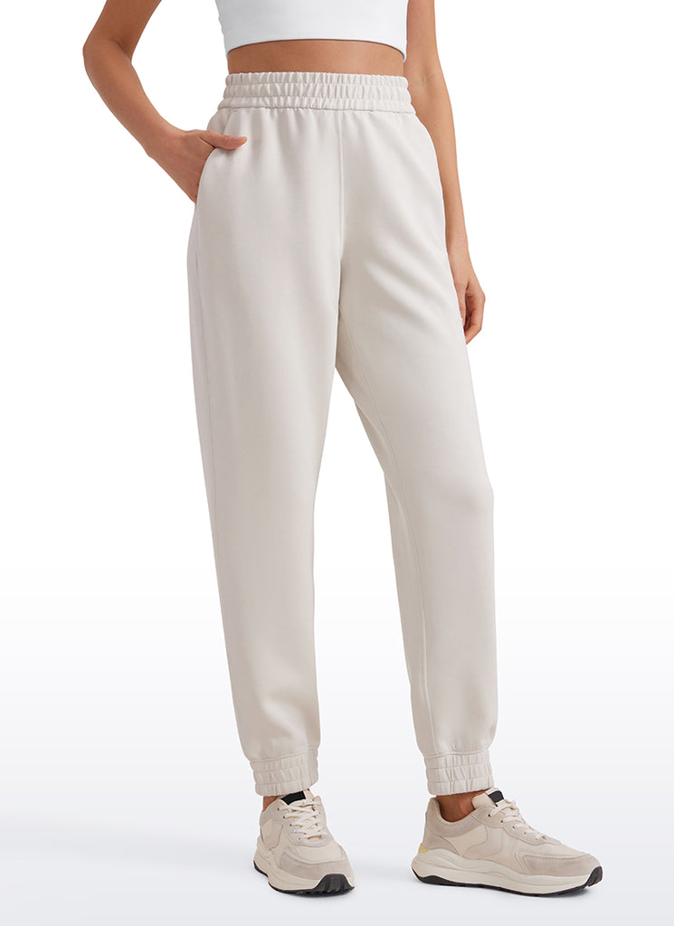 CRZ YOGA Women SoftAura Sweatpants High Waisted Pockest Joggers 28" Black