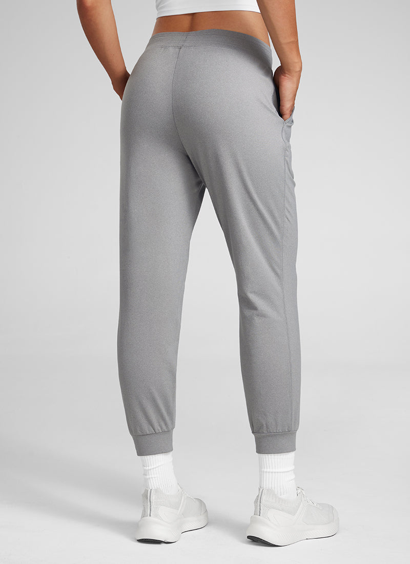 CRZ YOGA Women's Cloud Jersey Capri Joggers 25'' with Pockets Sterling