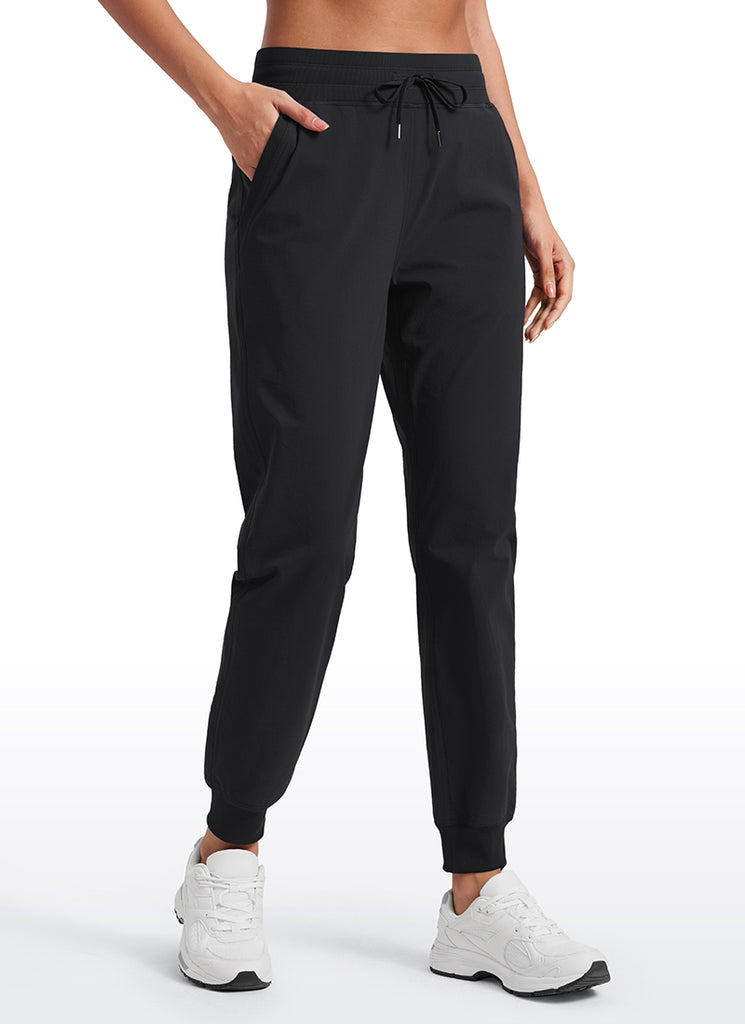 CRZ YOGA Women's Casual Workout Joggers Pants with Pockets 28.5” French Navy