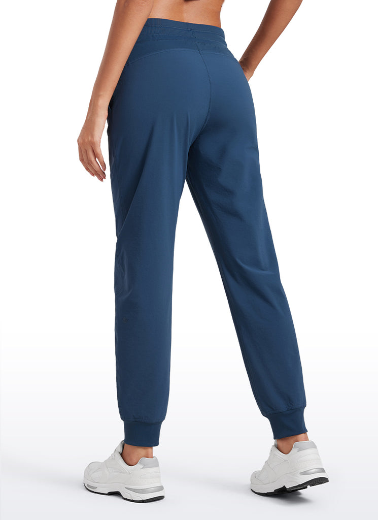 CRZ YOGA Women's Casual Workout Joggers Pants with Pockets 28.5” French Navy