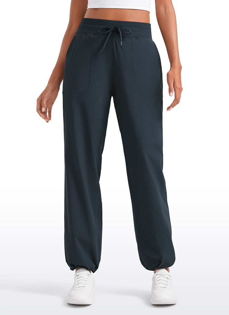 CRZ YOGA Women Stretch Straight Leg High Waisted Casual Pants 30" Arbor Olive