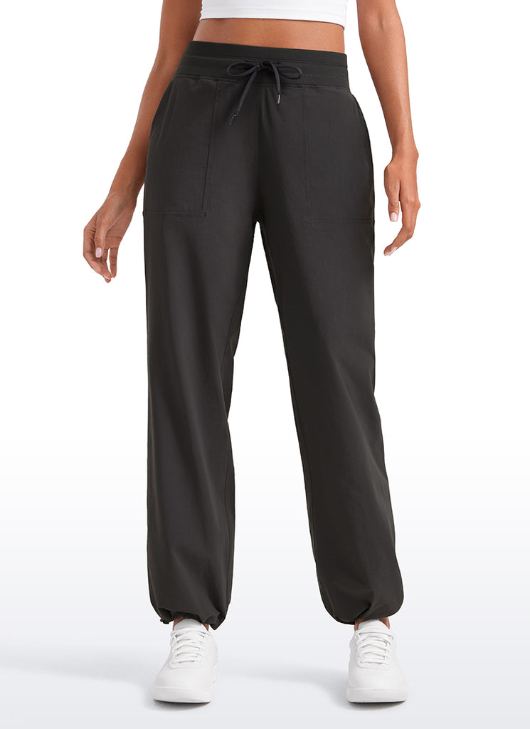 CRZ YOGA Women Stretch Straight Leg High Waisted Casual Pants 30" True Navy