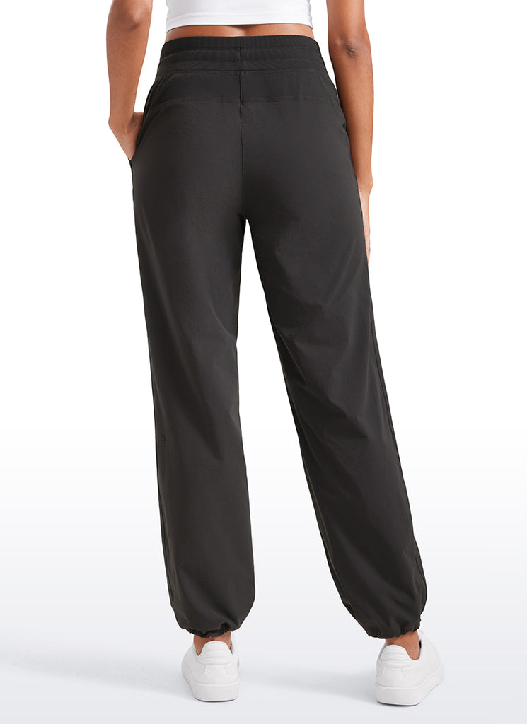 CRZ YOGA Women Stretch Straight Leg High Waisted Casual Pants 30" Hot Fudge Brown