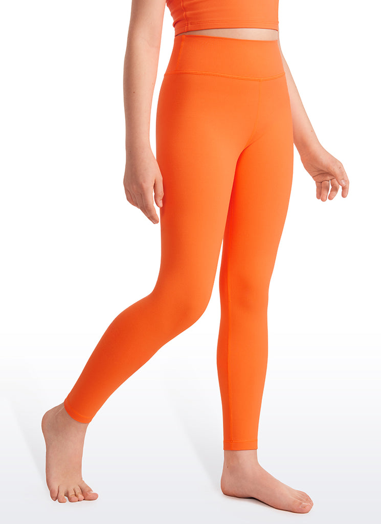 CRZ YOGA Girl's Active Sports Yoga Lounge Butterluxe Yoga Leggings Neon Orange
