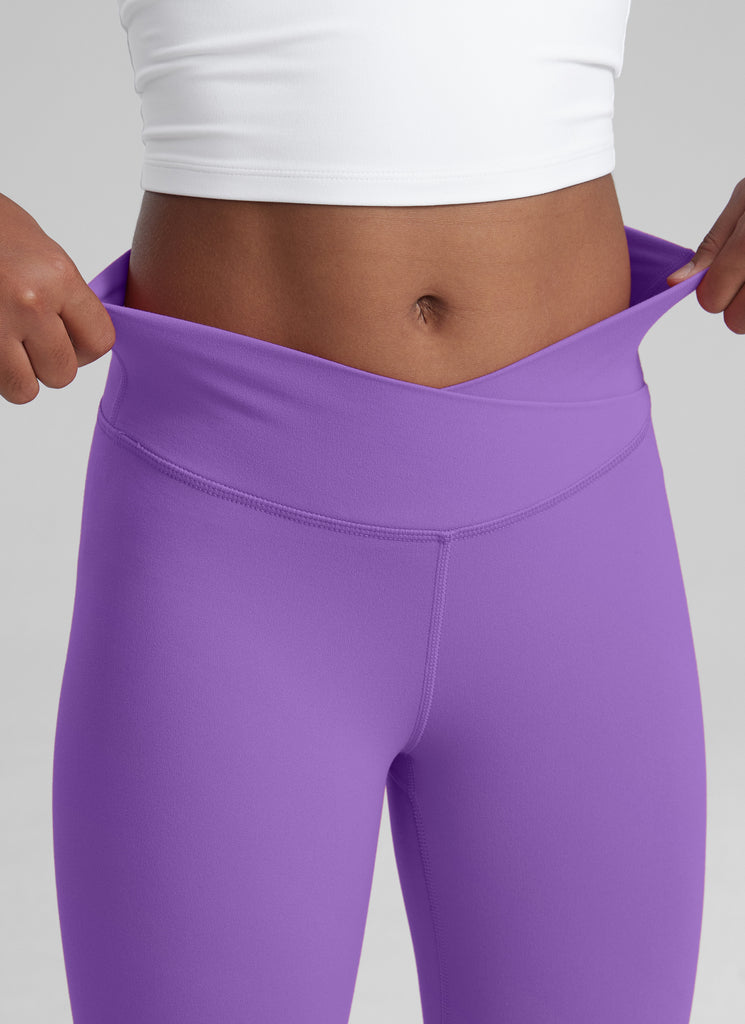 CRZ YOGA Girl's Active Sports Yoga Lounge Butterluxe Flare Leggings Taupe