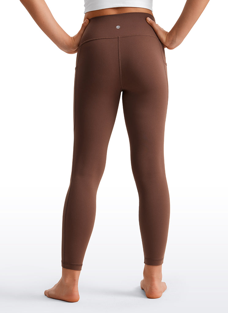 CRZ YOGA Girl's Active Sports Yoga Lounge Butterluxe Yoga Leggings Coffee Brown
