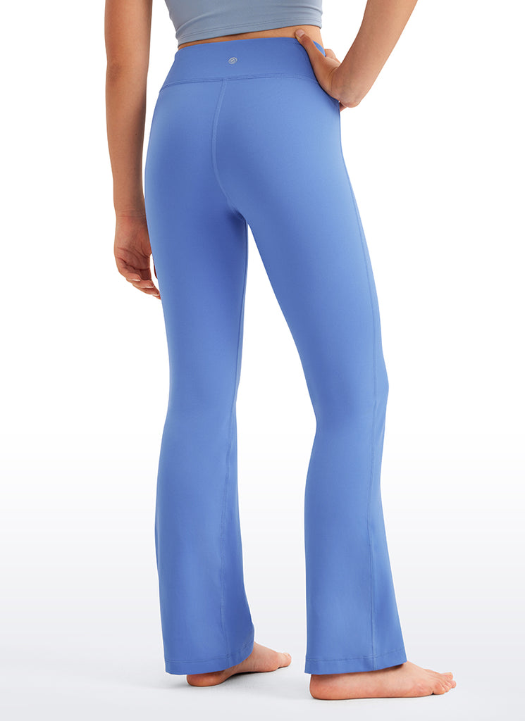CRZ YOGA Girl's Active Sports Yoga Lounge Butterluxe Flare Leggings True Navy
