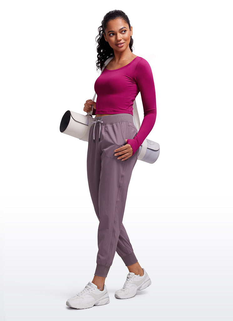 CRZ YOGA Leggings de yoga de manga larga Butterluxe para mujer Tan Milkshake