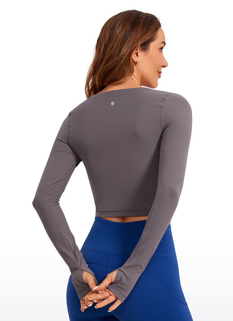 CRZ YOGA Leggings de yoga de manga larga Butterluxe para mujer Tornado