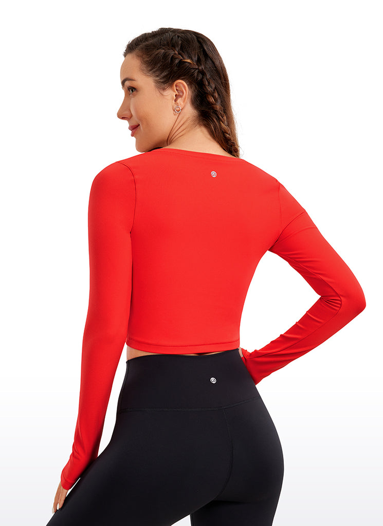 CRZ YOGA Leggings de yoga de manga larga Butterluxe para mujer Tornado