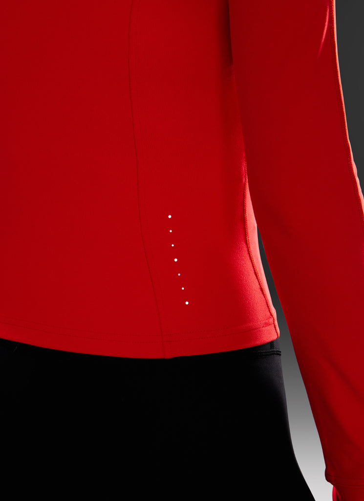 CRZ YOGA Women's Butterluxe Cropped Pocket Outerwear Full Zip Jackets Dark Red