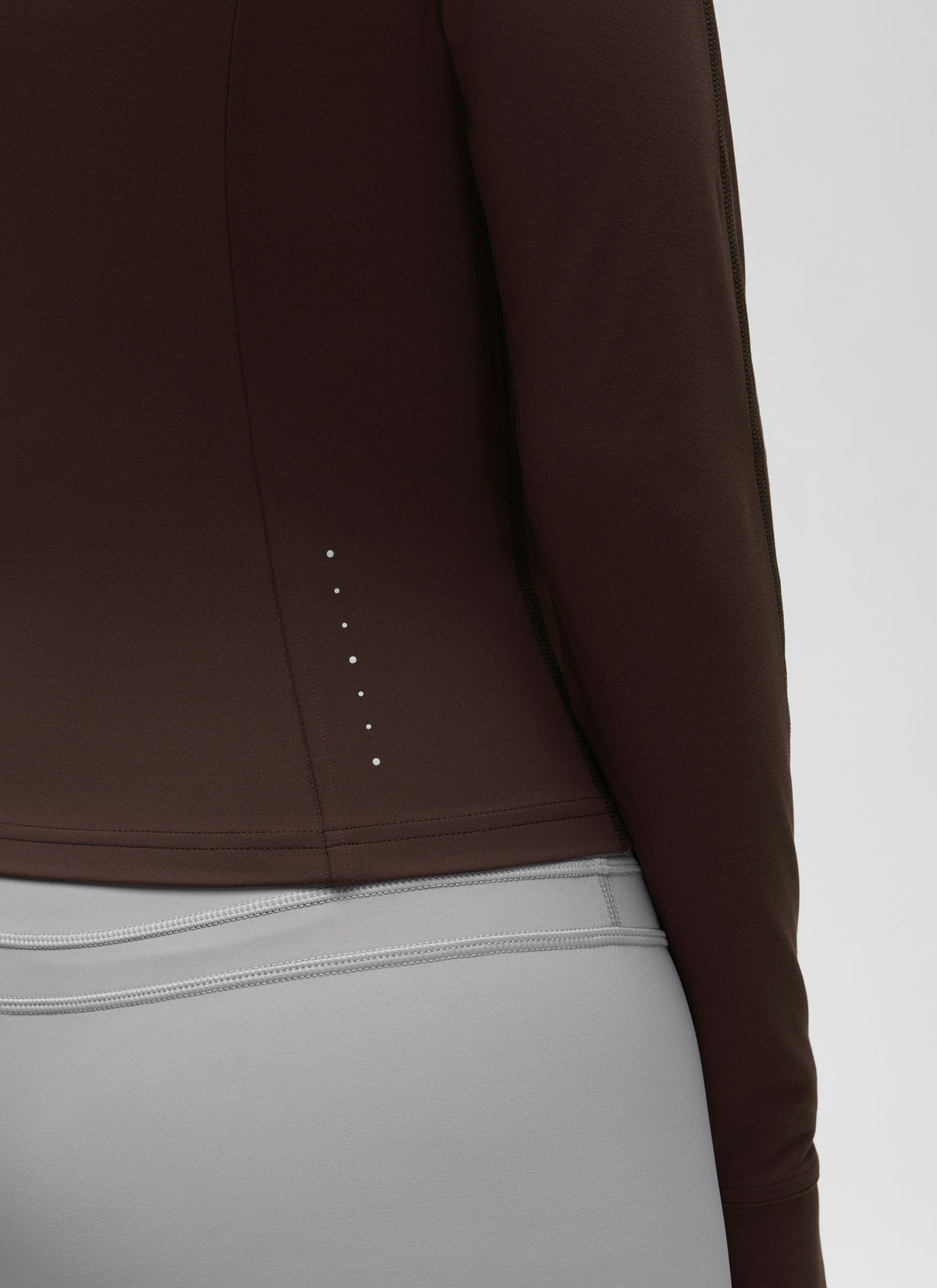CRZ YOGA Women's Butterluxe Cropped Pocket Outerwear Full Zip Jackets Hot Fudge Brown @model_info:J