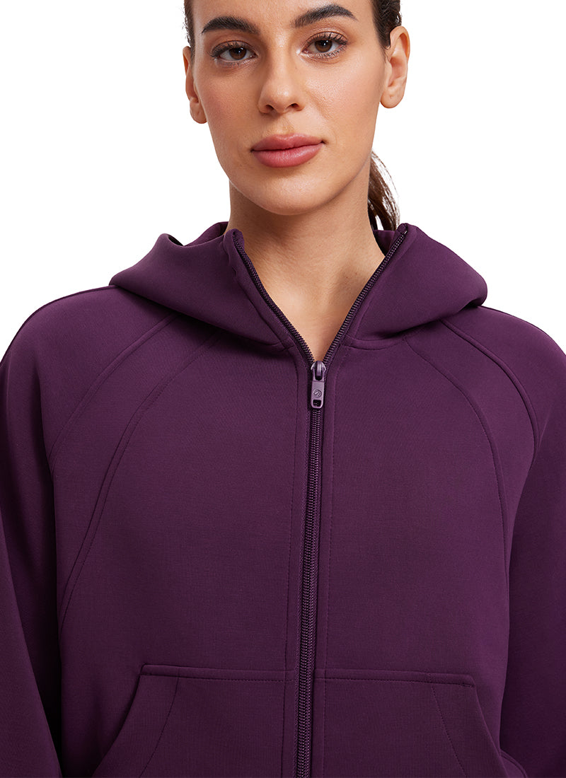 SoftAura Full Zip Pullover Hoodie