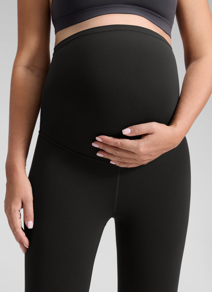 CRZ YOGA Women's Maternity Leggings Super High Rise Butterluxe 25'' Black