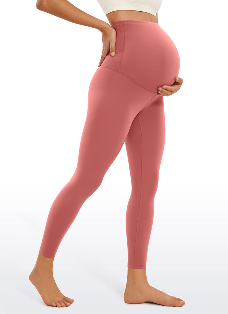 CRZ YOGA Women's Maternity Leggings Super High Rise Butterluxe 25'' Viva Magenta