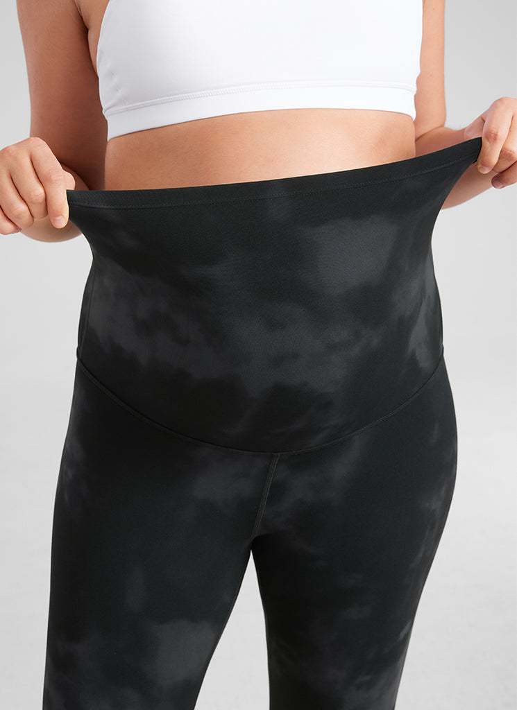 CRZ YOGA Women's Maternity Leggings Super High Rise Butterluxe 25'' Doe Brown