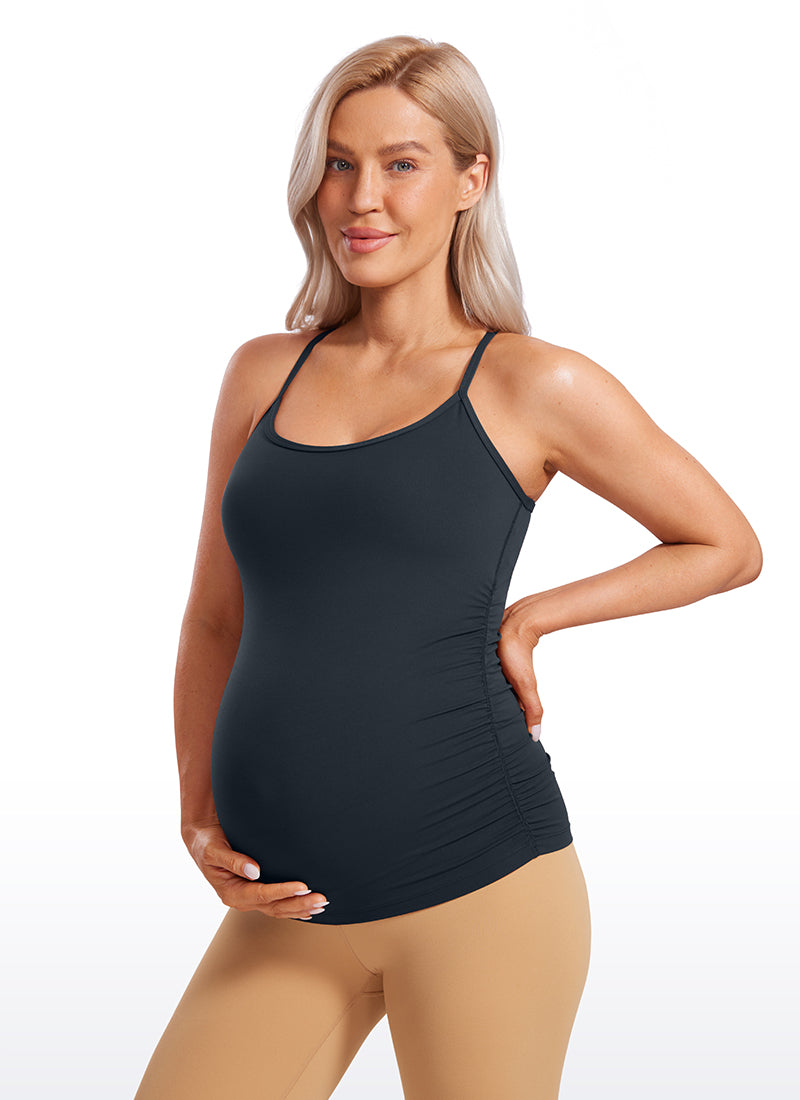 CRZ YOGA Women's Butterluxe Maternity Tank Top Yoga Shirts True Navy