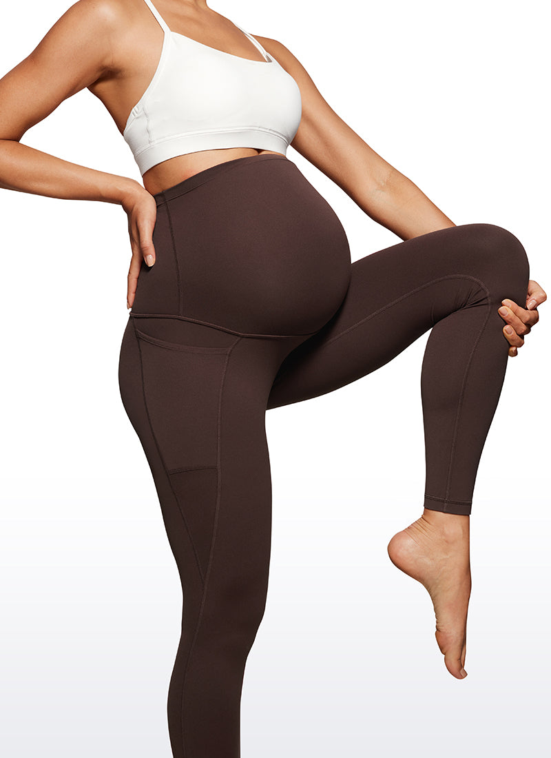 CRZ YOGA Womens Butterluxe Maternity Leggings with Pockets 28