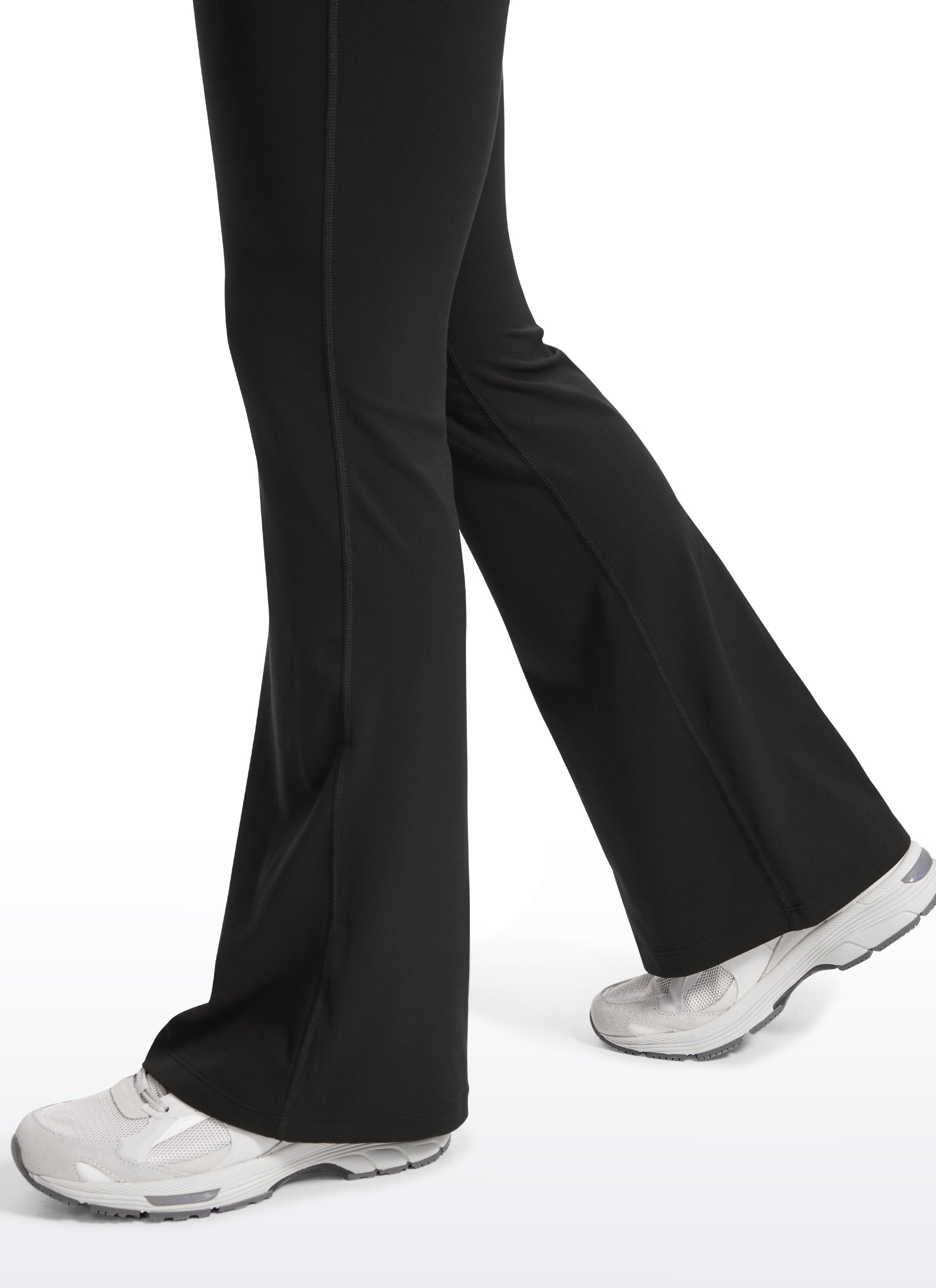 CRZ YOGA Women's Maternity Flare Leggings Pockets Butterluxe 31'' Mysterious Grey