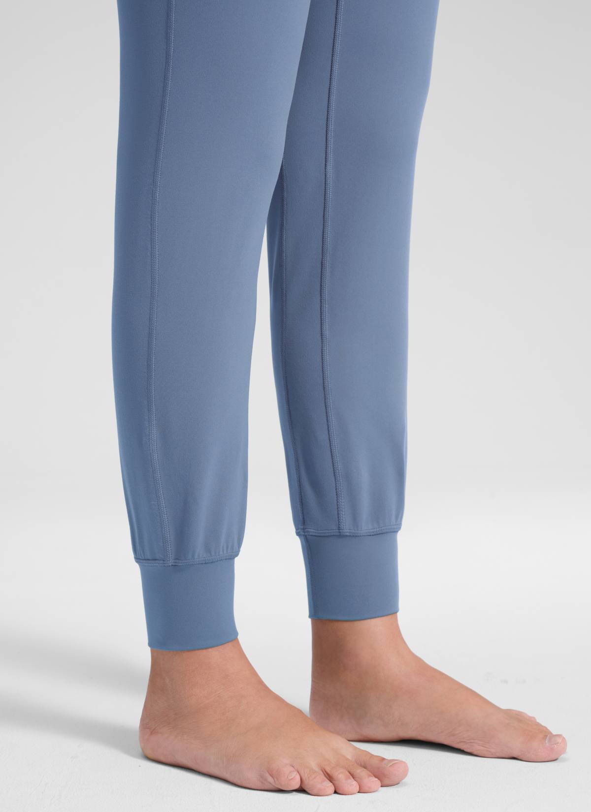 CRZ YOGA Women's Maternity Joggers Pockets Butterluxe 27'' Washed Denim