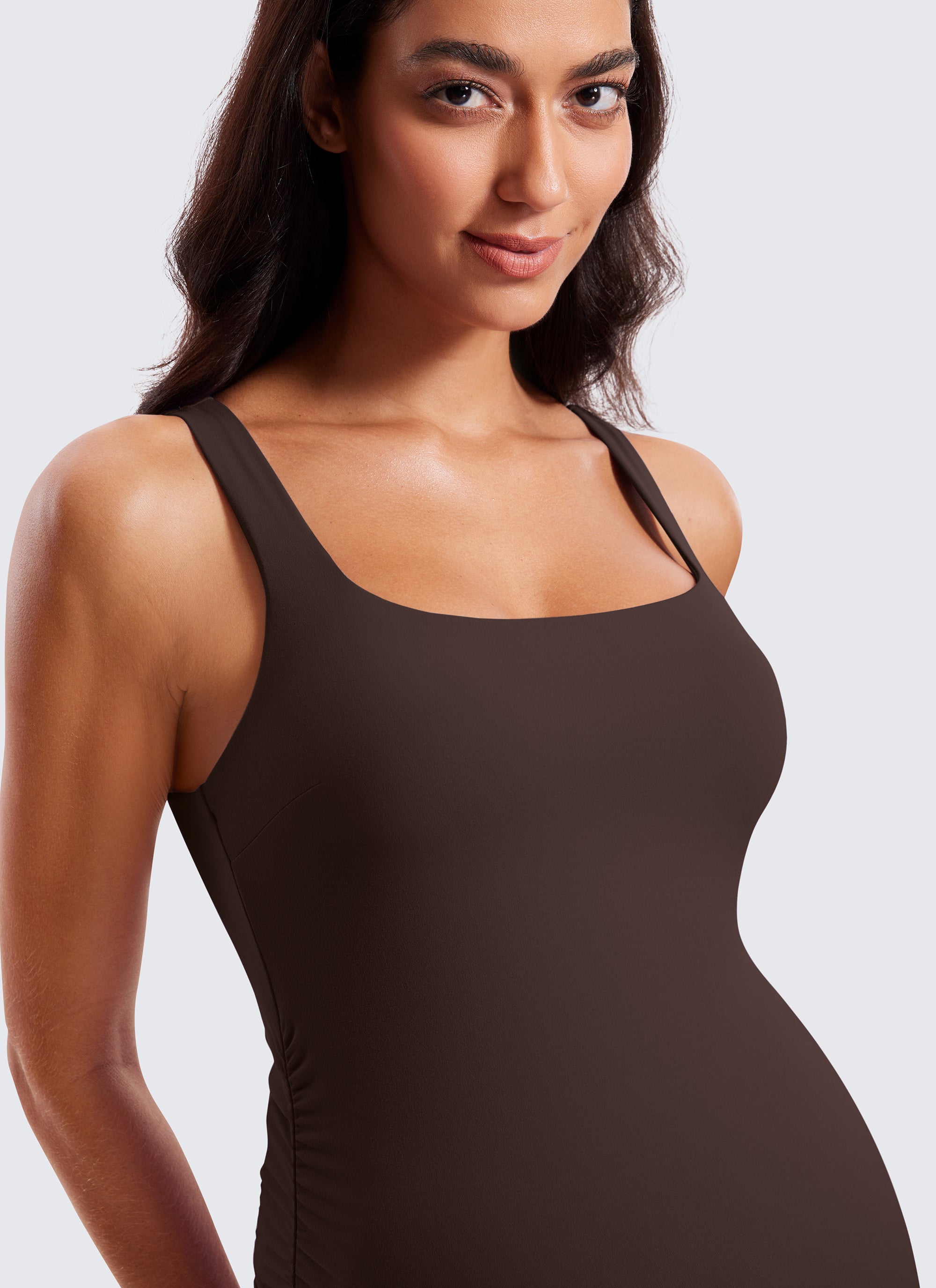 CRZ YOGA Womens Butterluxe Sleeveless Tank Maternity Dress Pink Peony