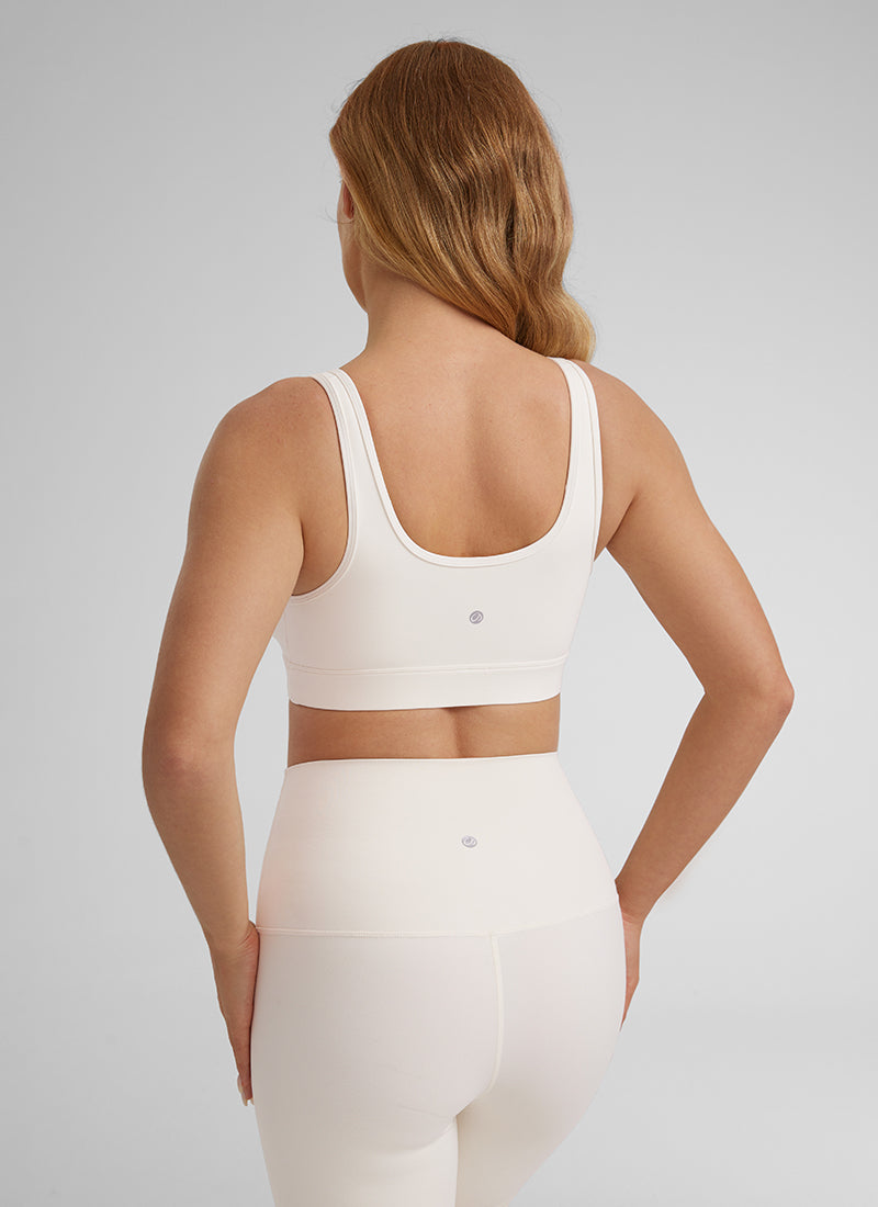 CRZ YOGA Women Butterluxe Maternity Nursing Bras Crossover Wireless Black