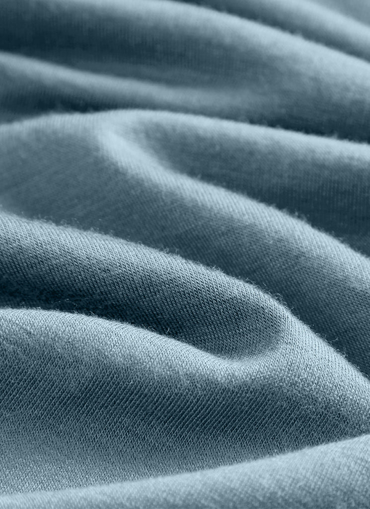 CRZ YOGA Women's Thermal Soft Base Layer Top Bottom Underwear Sets Cambric Blue