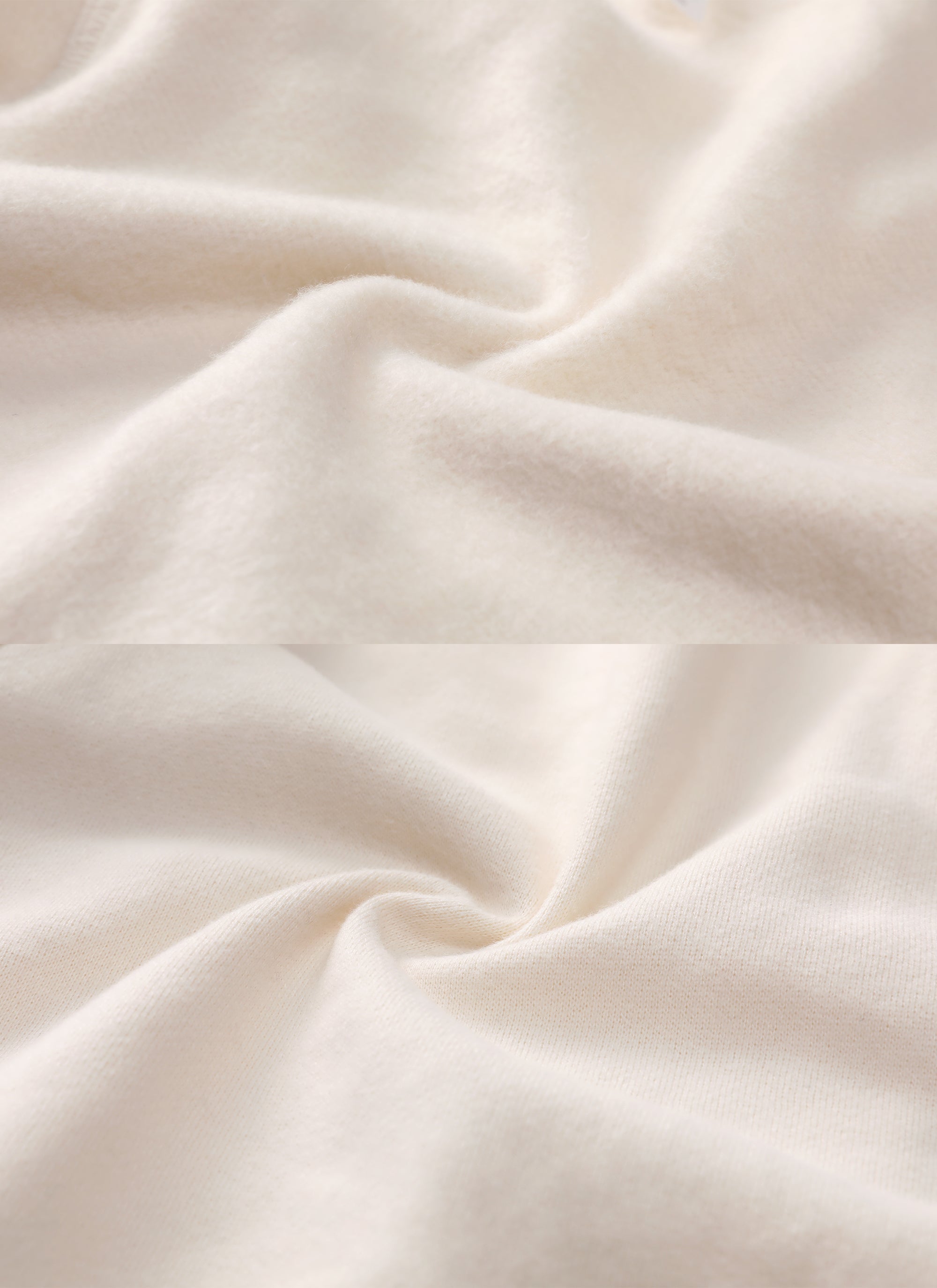 CRZ YOGA Womens Cotton Fleece Lined Straight Leg Lounge Sweatpants30'' White Apricot