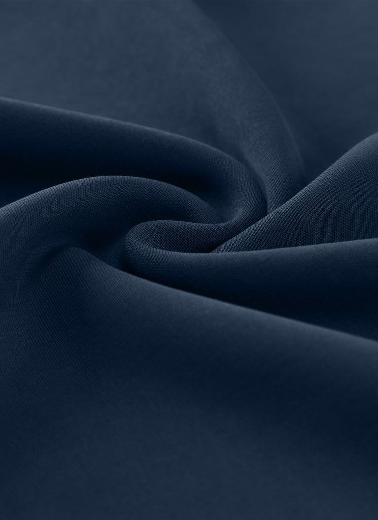 CRZ YOGA Women SoftAura Cropped Pullover Hoodis Long Sleeve Ink Blue