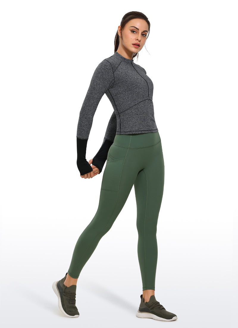 Ulti-Dry Workout Pockets Leggings 25''-No Front Seam